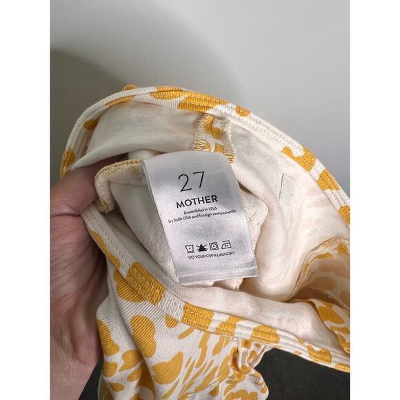 MOTHER Floral Leopard High Rise Ruffle Mini Skirt Second Chance Women's Size 27 - Picture 8 of 9